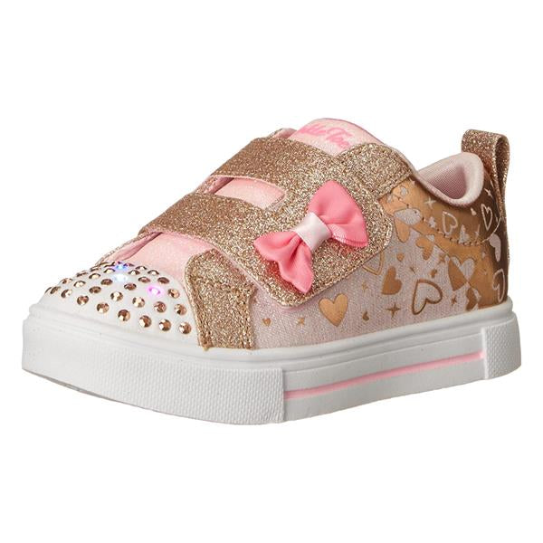 Skechers Pink Twinkle Toes Heather Charmer Toddler Sneaker