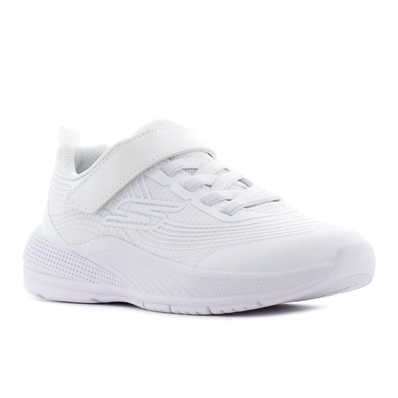 Skechers White Microspec Advance Children's Sneaker