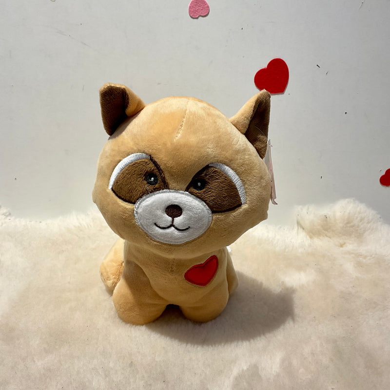 Valentine's Day Raccoon TOTS Plush