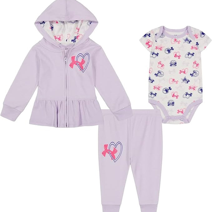 Under Armour Newborn Violet Void Peace and Love Take Me Home Set