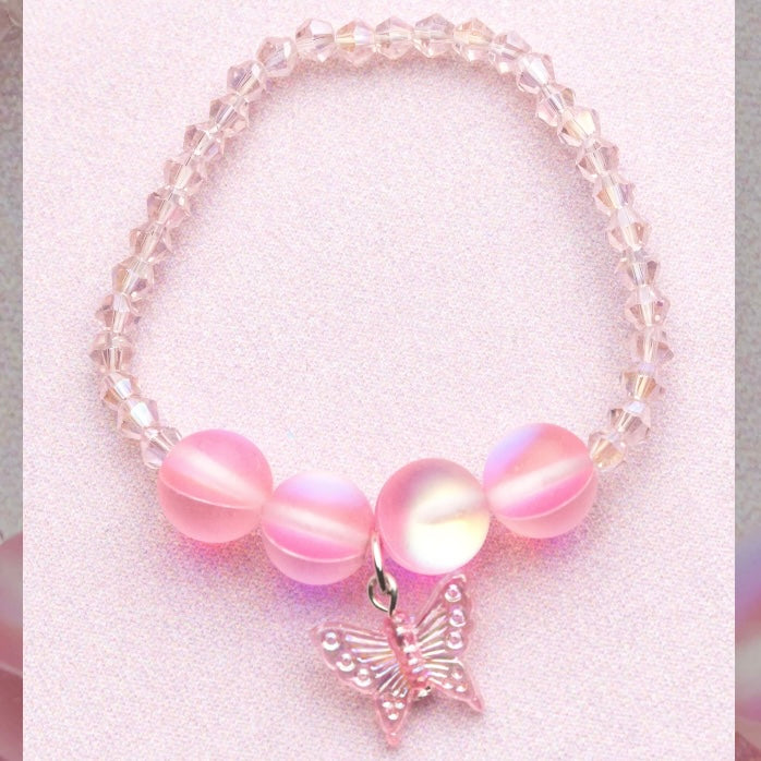 Great Pretenders Boutique Holo Pink Crystal Bracelet