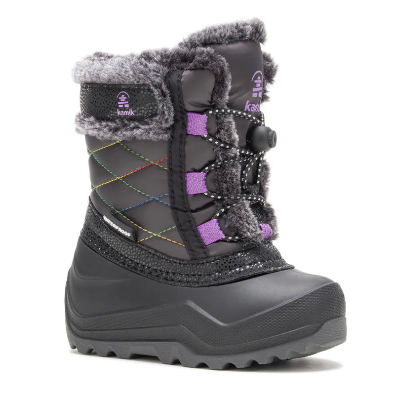 Kamik Charcoal/Orchid Star 4 Toddler Boot