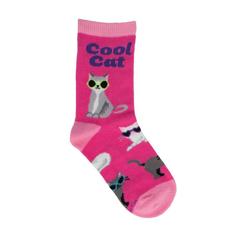 Socksmith Pink Cool Cat Socks