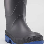 Kamik Charcoal/Blue Stomp Toddler Rain Boot