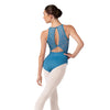 Bloch Ladies Cerulean Camellia Halter Leotard