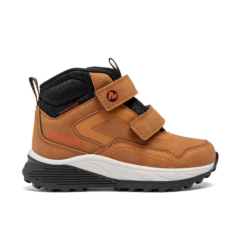 Merrell Tan/Black Supernova Mid Jr Toddler Boot