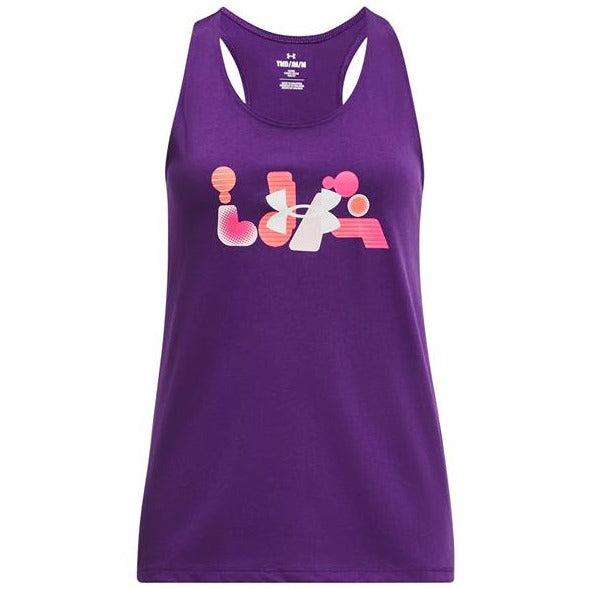 Under Armour Galaxy Purple/White Bubbly Abbreviation Tank