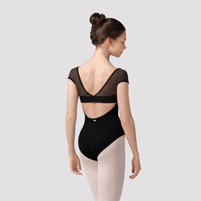Bloch Mirella Ladies Black Zephyr Cap Sleeve Leotard