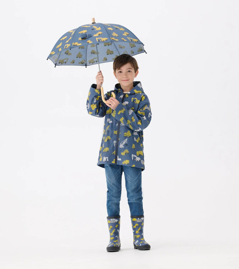 Hatley Under Construction Zip-Up Rain Jacket