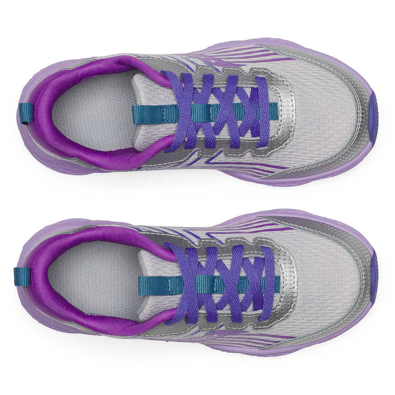 Saucony Silver/Purple Wind 3.0 Children's Sneaker