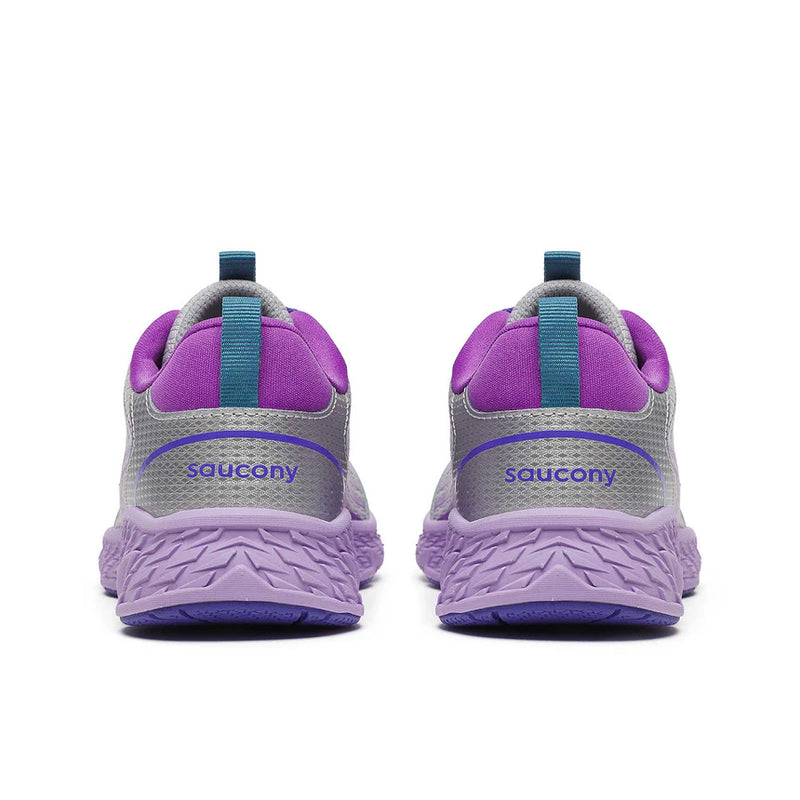 Saucony Silver/Purple Wind 3.0 Children's Sneaker
