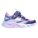 Skechers Navy Multi Sola Glow S-Lights Children's Sneaker