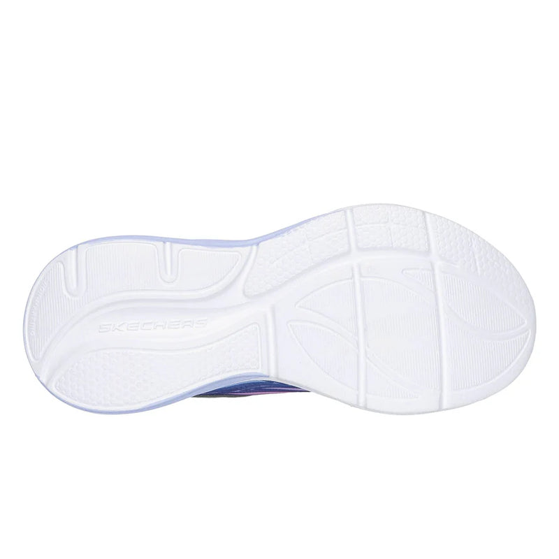 Skechers Navy Multi Sola Glow S-Lights Children's Sneaker