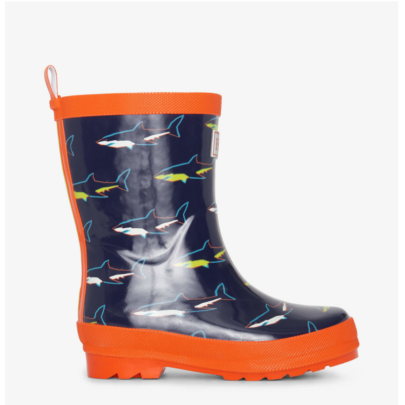 Hatley Shark Shiny Rain Boots