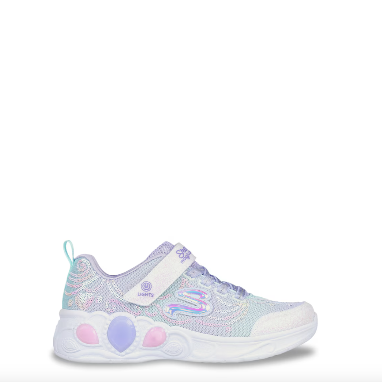 Skechers Princess Wishes Lavender/Multi Toddler Sneaker – Twiggz