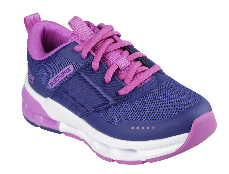 Skechers Navy/Purple Glide-Step Children's Sneaker