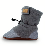 Jan & Jul Heather Grey Stay-Put Cozy Booties