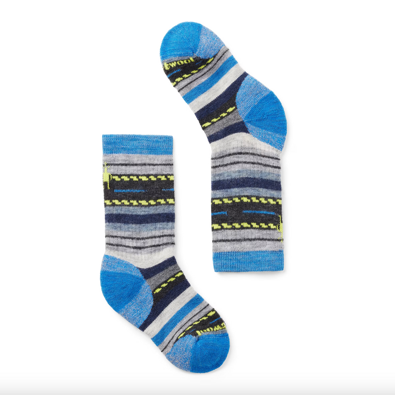 Smartwool Laguna Blue Margarita Hike Crew Sock