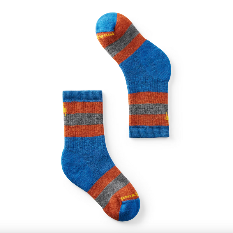 Smartwool Laguna Blue Striped Hike Crew Sock