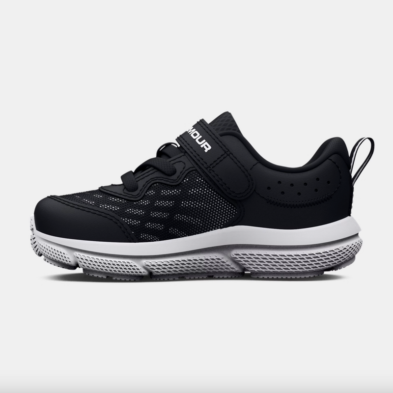 Under Armour Black/White Assert 10 Toddler A/C Sneaker