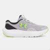 Under Armour Mod Grey/Black/Hyper Green Surge 4 Youth Sneaker