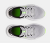 Under Armour Mod Grey/Black/Hyper Green Surge 4 Youth Sneaker