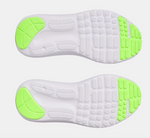 Under Armour Mod Grey/Black/Hyper Green Surge 4 Youth Sneaker