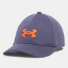 Under Armour Downpour Grey/Fire Youth Adjustable Blitzing Low Cap