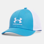 Under Armour Ether Blue/White Essential Mid Trucker Cap