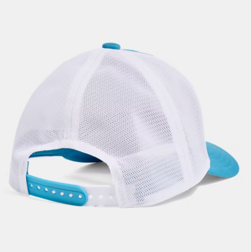 Under Armour Ether Blue/White Essential Mid Trucker Cap