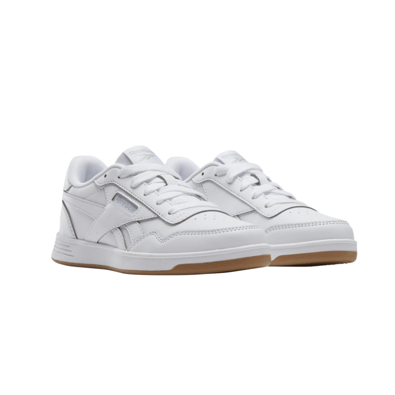 Reebok White/White/Gum Court Advanced Youth Sneaker