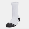 Under Armour White/Jet Grey Performance Tech 6 Pack Crew Socks