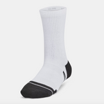 Under Armour White/Jet Grey Performance Tech 6 Pack Crew Socks