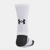 Under Armour White/Jet Grey Performance Tech 6 Pack Crew Socks