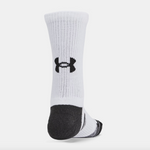 Under Armour White/Jet Grey Performance Tech 6 Pack Crew Socks