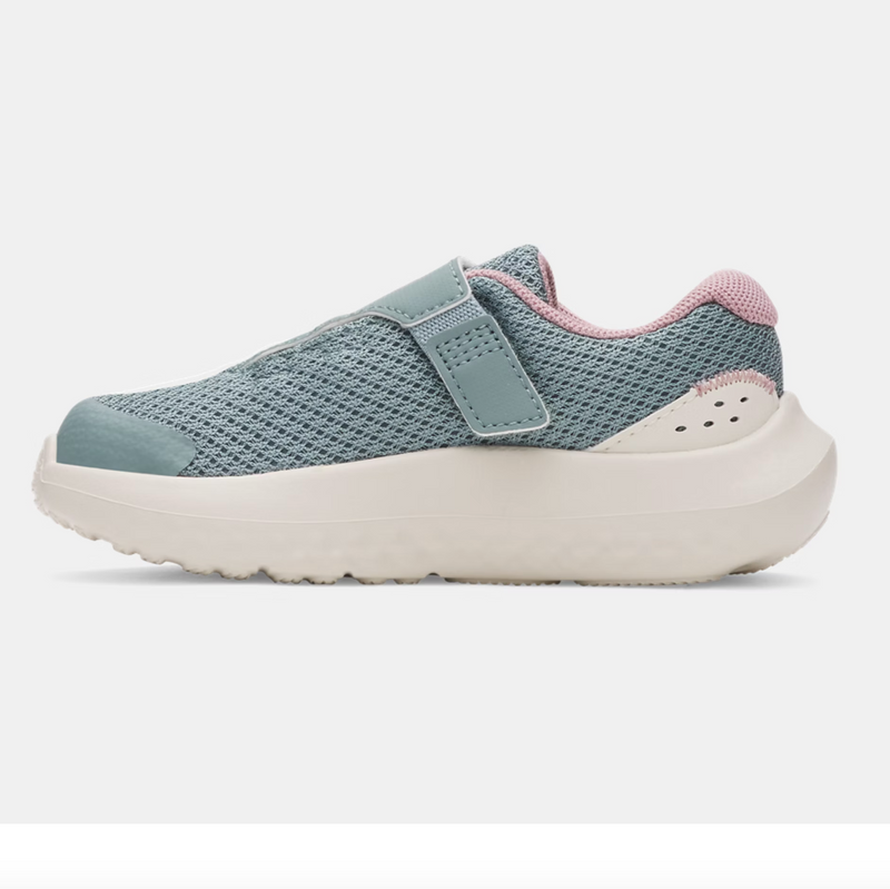 Under Armour Serpentine/Stone/Metallic Tourmaline Pink Surge 4 A/C Toddler Sneaker