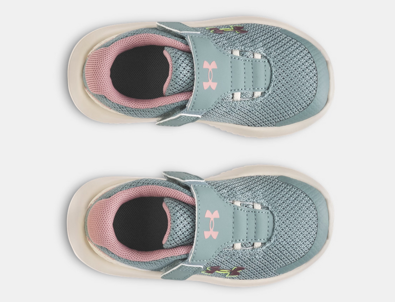 Under Armour Serpentine/Stone/Metallic Tourmaline Pink Surge 4 A/C Toddler Sneaker
