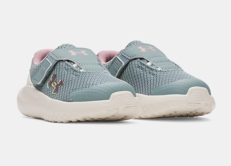Under Armour Serpentine/Stone/Metallic Tourmaline Pink Surge 4 A/C Toddler Sneaker