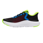 Under Armour Black/High Vis Yellow/Racer Red Rogue 5 Youth Sneaker