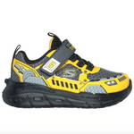 Skechers Charcoal/Yellow Skech Tracks Toddler Sneaker