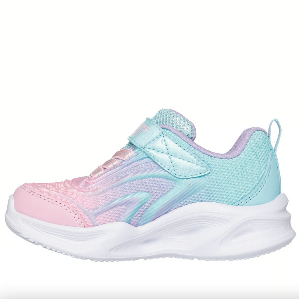 Skechers Aqua Muti S-Lights Sola Glow Colour Breeze Toddler Sneaker
