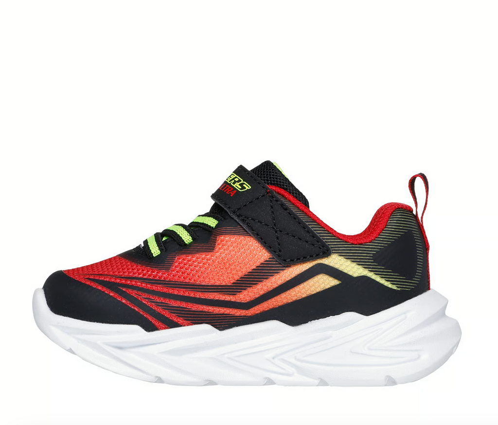 Skechers Black/Red S Lights Flex Glow Ultra Toddler Sneaker