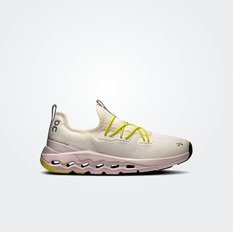 On Ivory/Orchid Cloudleap Children's Sneaker