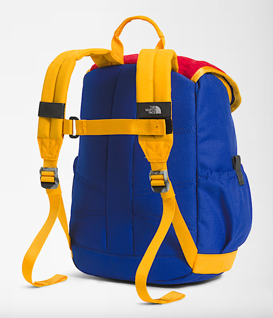The North Face TNF Red/Deep Grass Green Mini Explorer Backpack