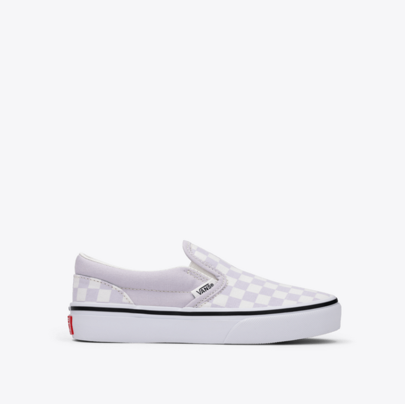 VANS Lilac Mist Checkerboard Classic Slip-On Children's Sneaker