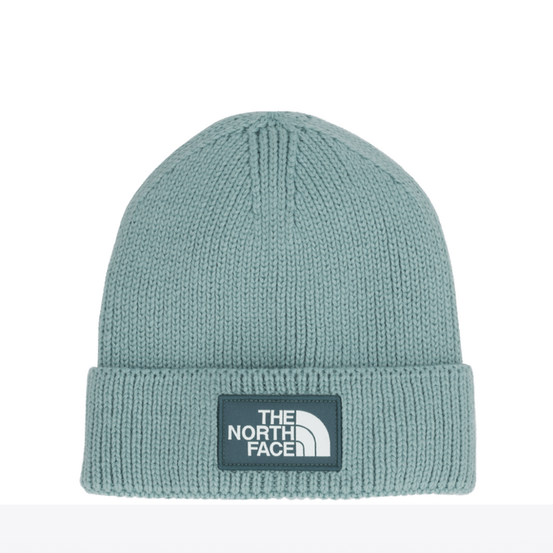 The North Face Blue Eclipse Logo Box Cuffed Beanie