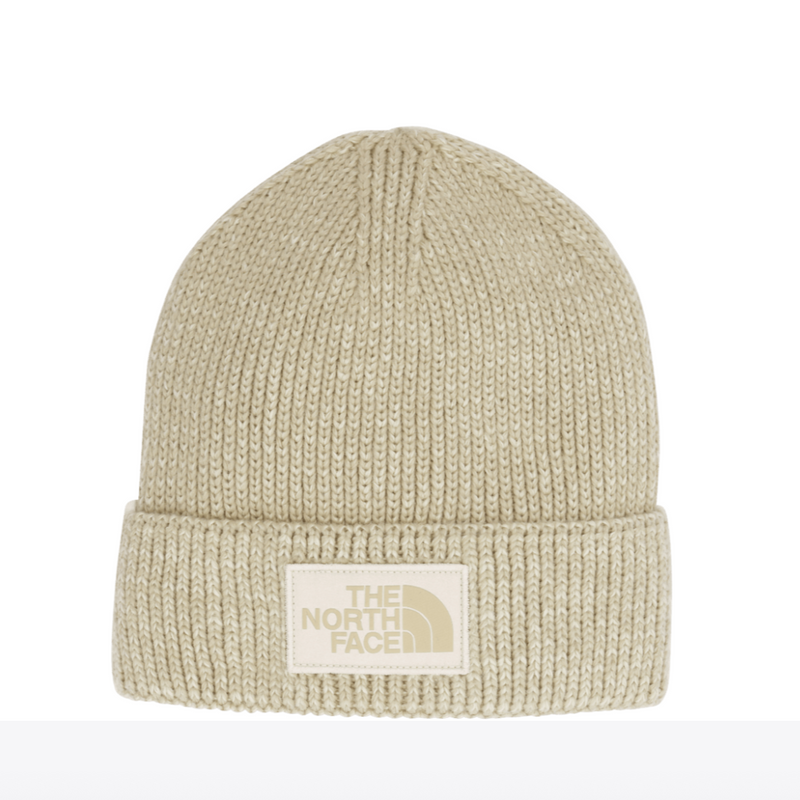 The North Face Gravel Heather Logo Box Cuffed Beanie