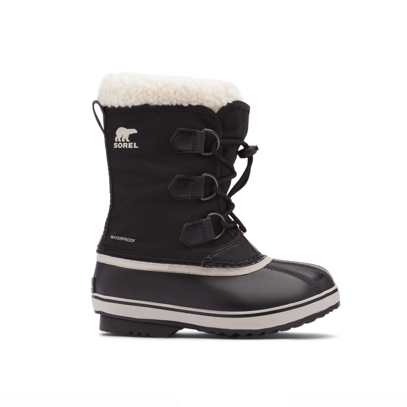 Sorel Black Nylon Yoot Pac Youth Boot