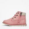 Timberland Pink Pokey Pine Side Zip Mid Toddler Boot