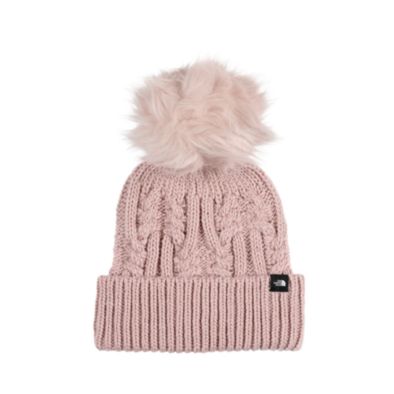 The North Face Pink Moss Oh Mega Fur Pom Beanie